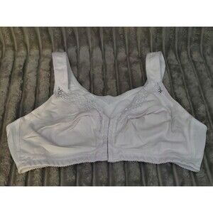 Exquisite Form Fully Support Bra # 510-0531 White Front Close New 38C
